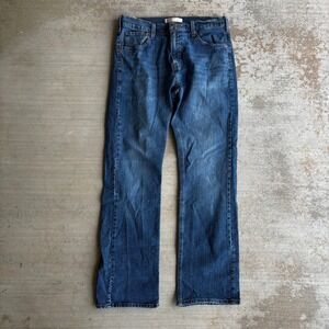 Signature by Levi Bootcut Jeans Mens 32x32 Blue Denim Medium Wash Western Y2K